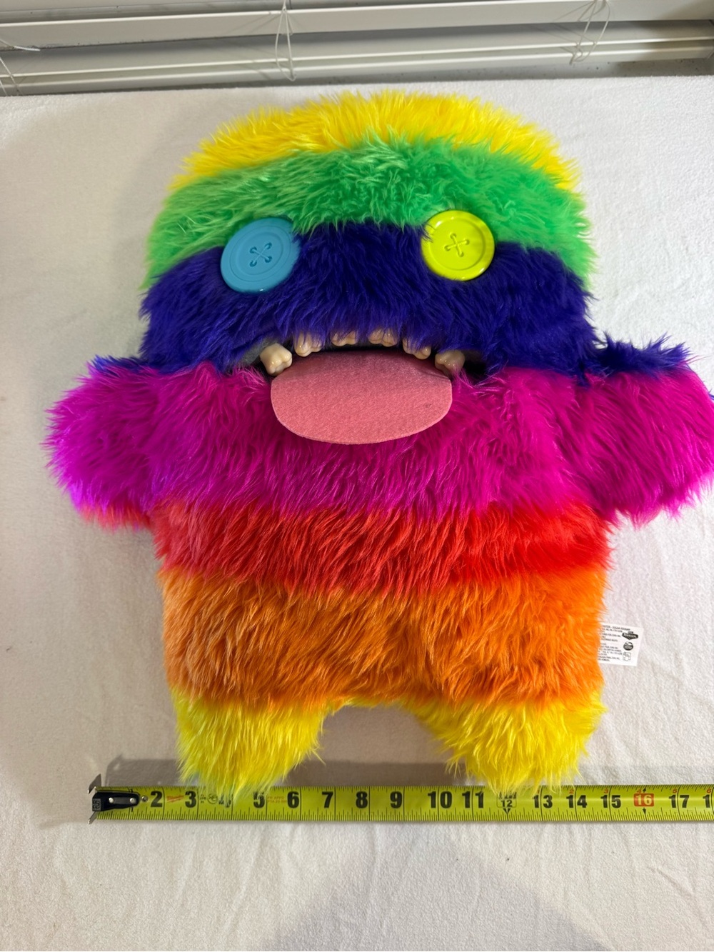 Bright Rainbow Fuggler Plush NWT